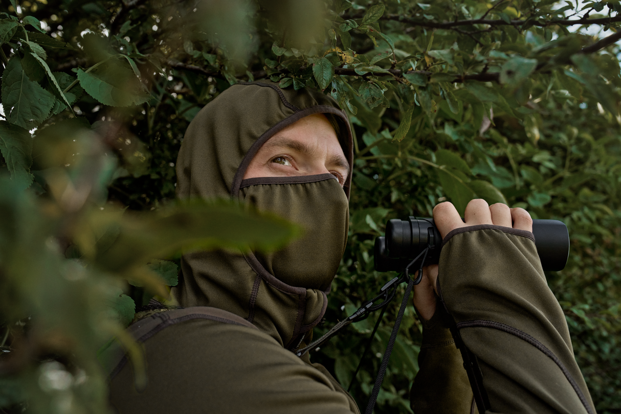 Deer Stalker - Fleece-Kapuzenjacke mit durchgehendem Reißverschluss Willow green - Härkila