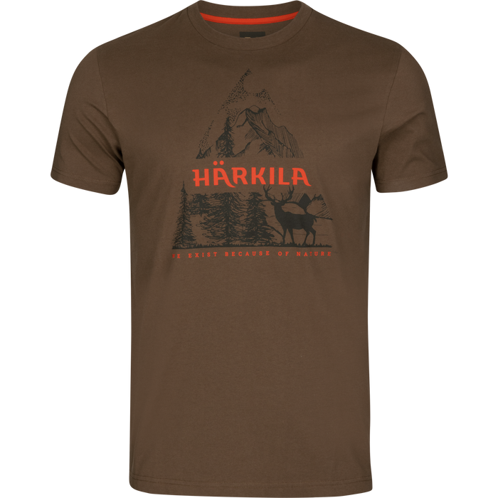 Nature Kurzarm-T-Shirt Slate black - Härkila