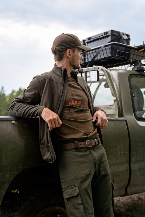 Nature Kurzarm-T-Shirt Slate black - Härkila