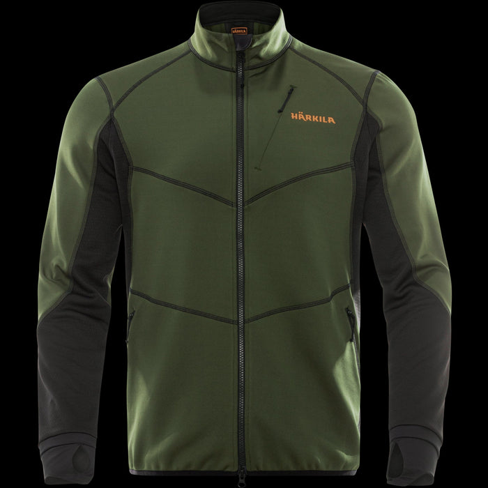 Skandinavische Fleece-Jacke - Duffel green/Schwarz - Härkila