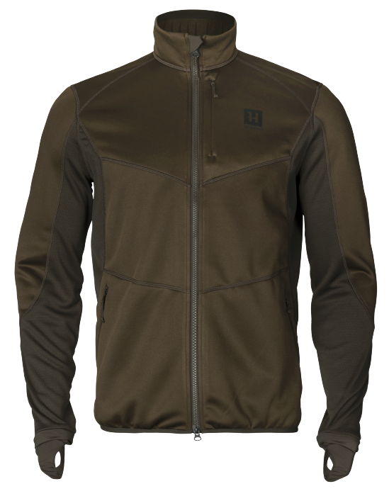 Skandinavische Fleecejacke von Härkila – Weidengrün/Tiefbraun – Härkila