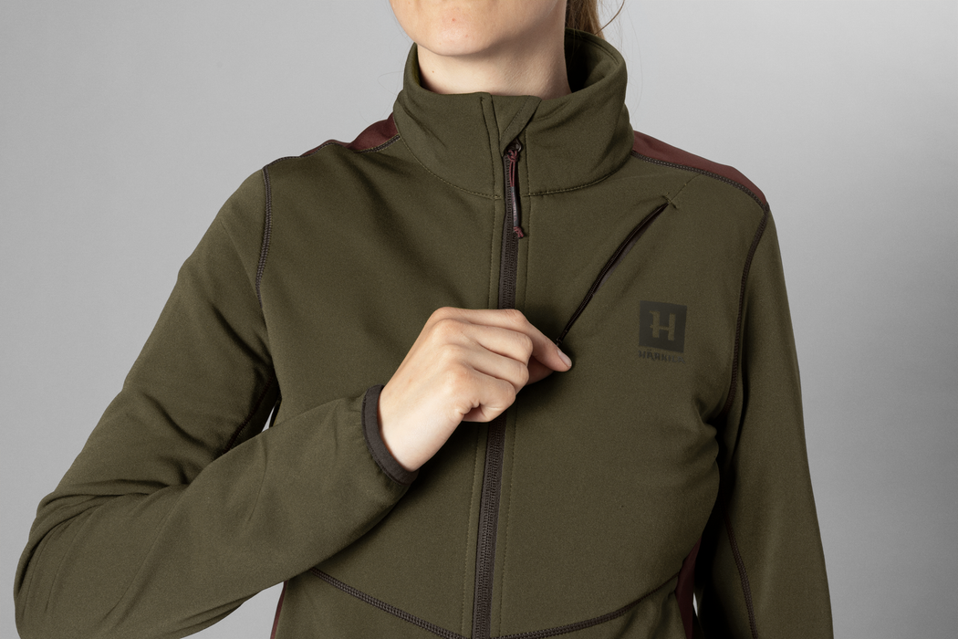 Oda Fleecejacke Damen Weidengrün - Härkila