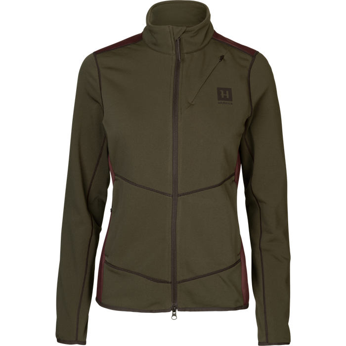 Oda Fleecejacke Damen Weidengrün - Härkila