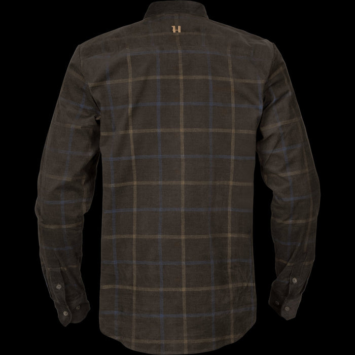 Kaldfjord Kariertes Samthemd - Shadow brown - Härkila