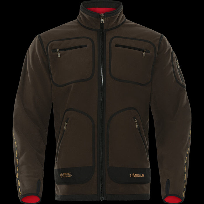 Kamko Fleecejacke Braun/Rot - Härkila