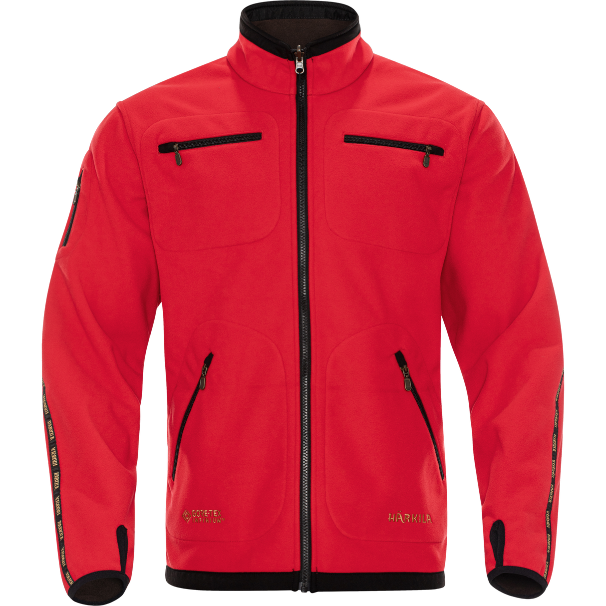 Kamko Fleecejacke Braun/Rot - Härkila