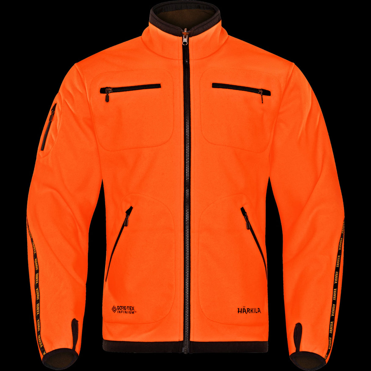 Kamko Fleecejacke - Hunting green/Orange blaze - Härkila