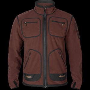 Kamko Fleecejacke - Grün/Bordeaux - Härkila