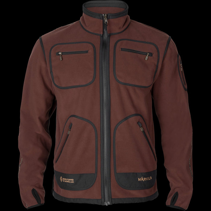 Kamko Fleecejacke - Grün/Bordeaux - Härkila