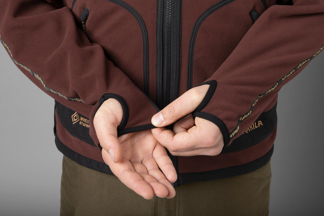 Kamko Fleecejacke - Grün/Bordeaux - Härkila