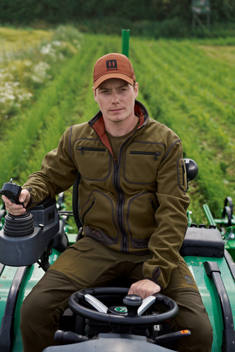 Kamko Fleecejacke Dark olive/Arabian spice - Härkila