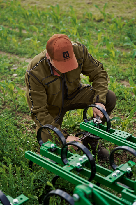 Kamko Fleecejacke Dark olive/Arabian spice - Härkila
