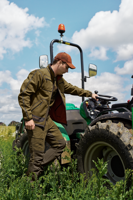 Kamko Fleecejacke Dark olive/Arabian spice - Härkila