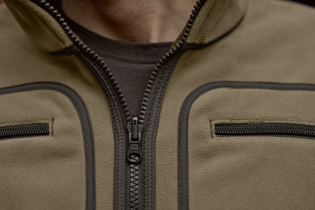 Fleecejacke Dark antique bronze/Willow green – Härkila