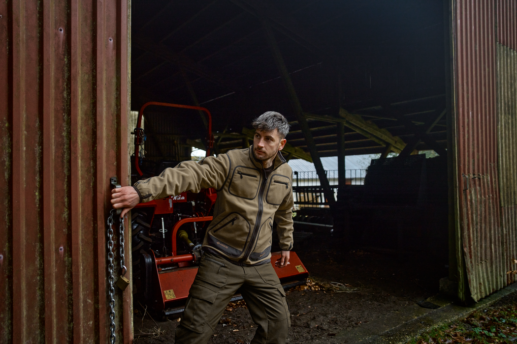 Fleecejacke Dark antique bronze/Willow green – Härkila