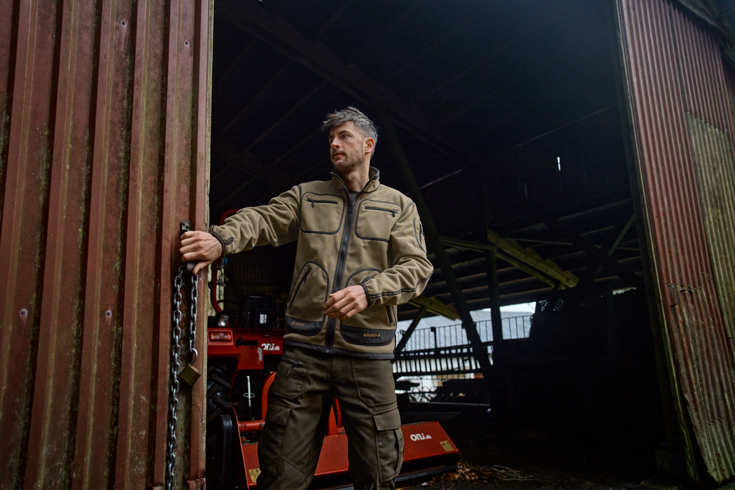 Fleecejacke Dark antique bronze/Willow green – Härkila