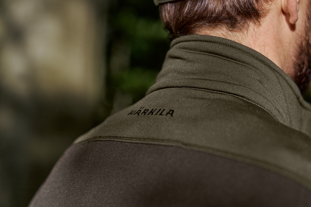 Olaf Fleece-Jacke - Shadow Brown/Forest night - Härkila