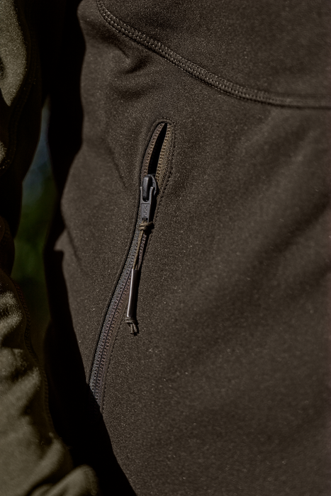 Olaf Fleece-Jacke - Shadow Brown/Forest night - Härkila