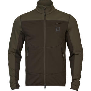 Olaf Fleece-Jacke - Shadow Brown/Forest night - Härkila
