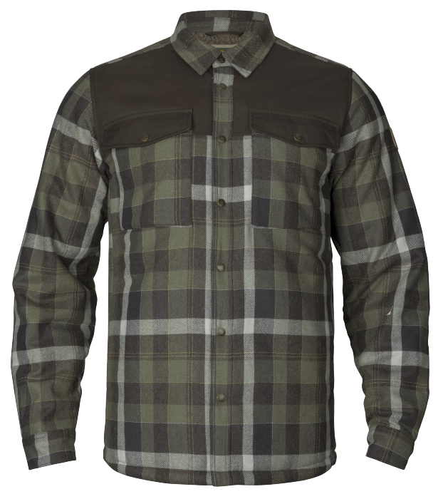 Asmund Isolierte Hemdjacke aus Wolle, Weidengrün/Phantom – Härkila