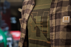 H-Logo S/S T-Shirt Dunkeloliv - Härkila