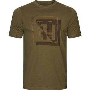 H-Logo S/S T-Shirt Dunkeloliv - Härkila