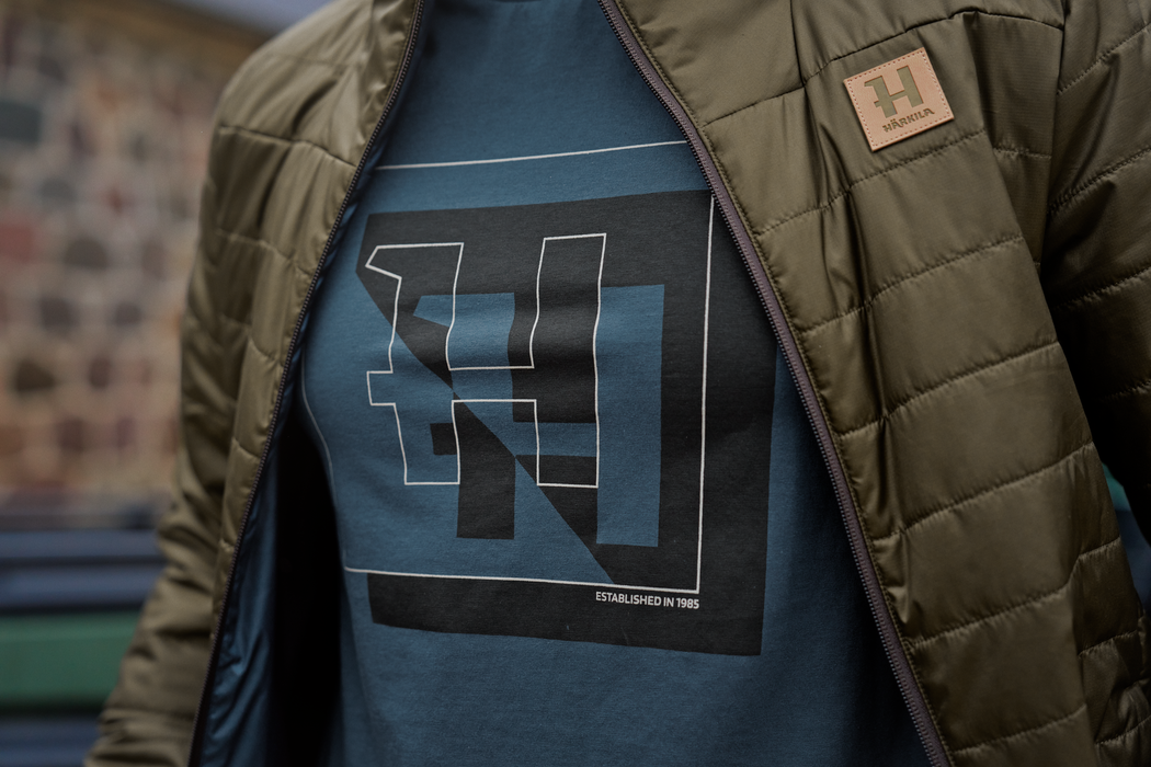 H-logo Kurzarm T-Shirt Sea blue - Härkila