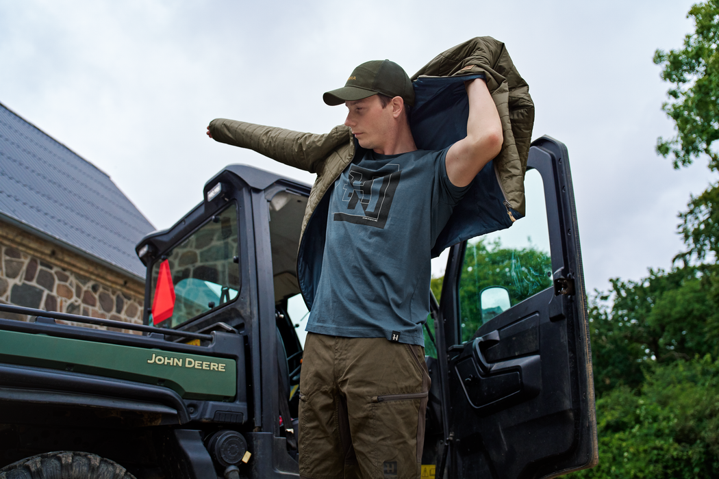 H-logo Kurzarm T-Shirt Sea blue - Härkila