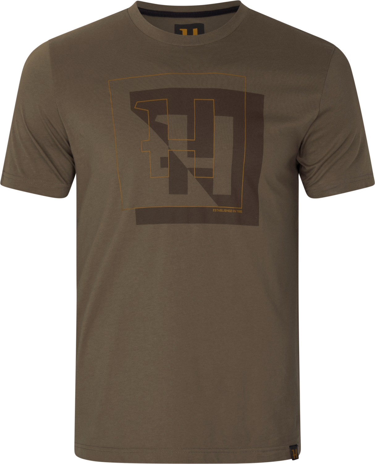 H-Logo Kurzarm-T-Shirt Major brown – Härkila