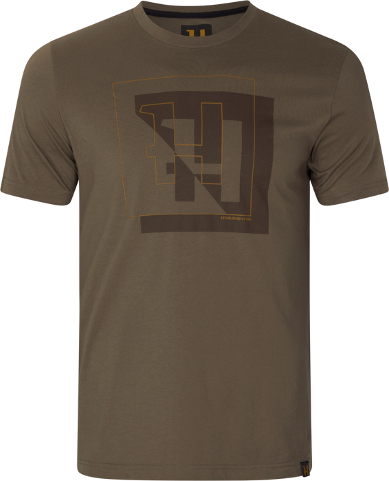 H-Logo Kurzarm-T-Shirt Major brown – Härkila