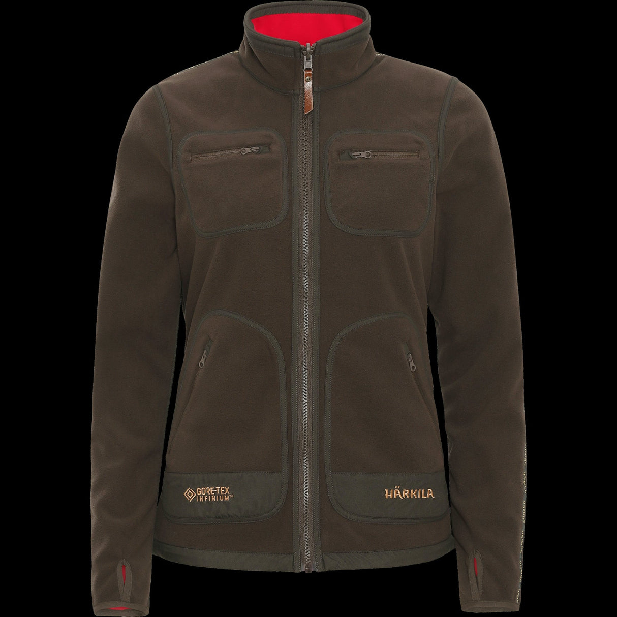 Kamko Fleece Damen - Braun/Rot - Härkila