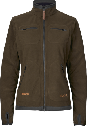 Kamko Fleecejacke Damen - Willow Green/Deep Well Purple – Härkila