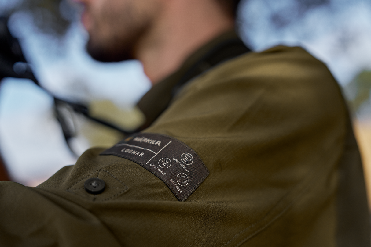 Logmar leichtes Langarmshirt Dark olive/Willow green - Härkila