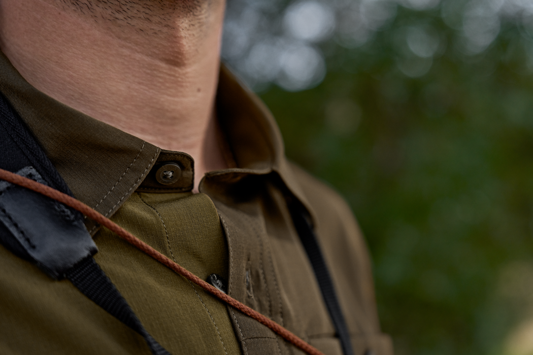 Logmar leichtes Langarmshirt Dark olive/Willow green - Härkila