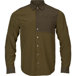 Logmar leichtes Langarmshirt Dark olive/Willow green - Härkila