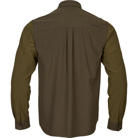 Logmar leichtes Langarmshirt Dark olive/Willow green - Härkila