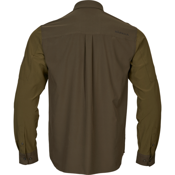 Logmar leichtes Langarmshirt Dark olive/Willow green - Härkila