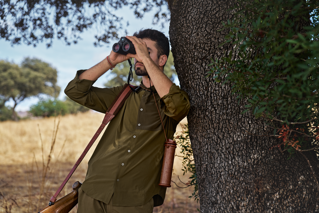 Logmar leichtes Langarmshirt Dark olive/Willow green - Härkila