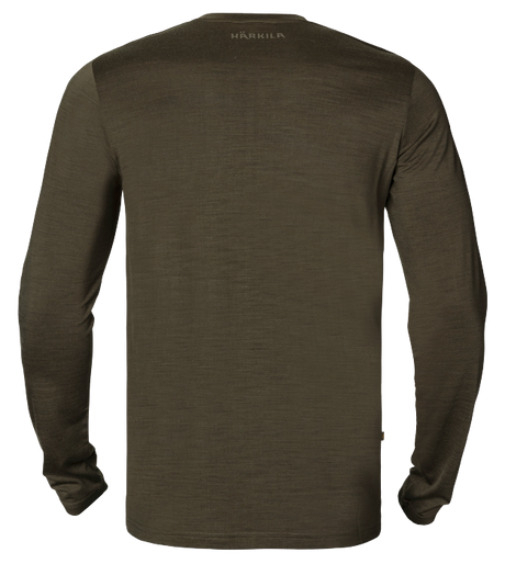 Base-Layer L/S T-Shirt für alle Jahreszeiten Willow green - Härkila