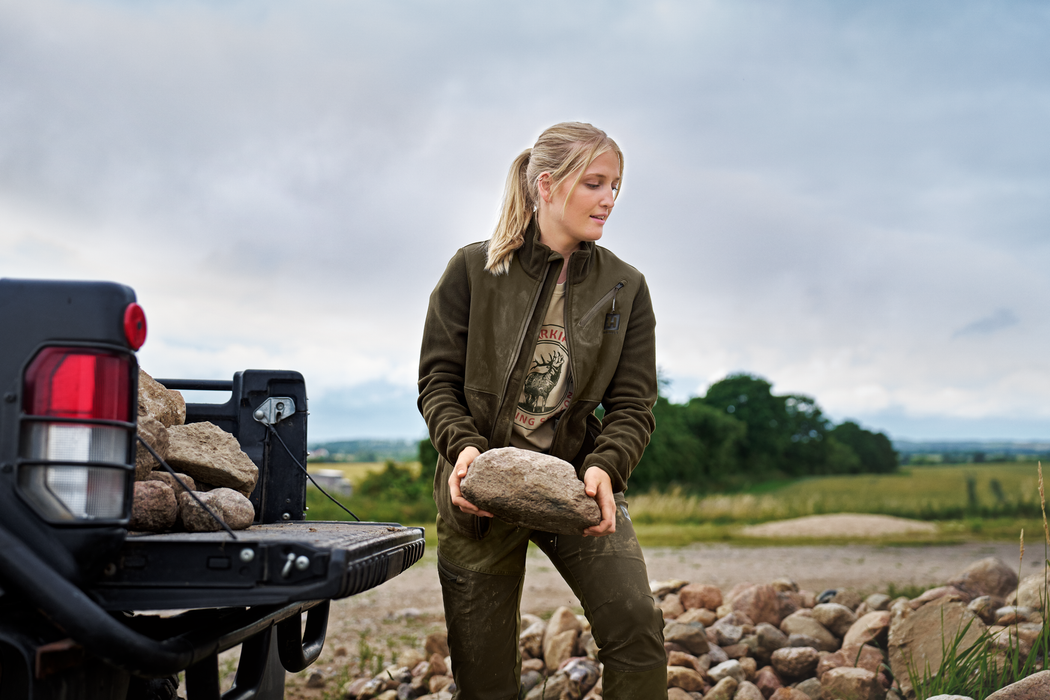 Fjell Fleecejacke für Damen Hunting Green/Willow Green - Härkila