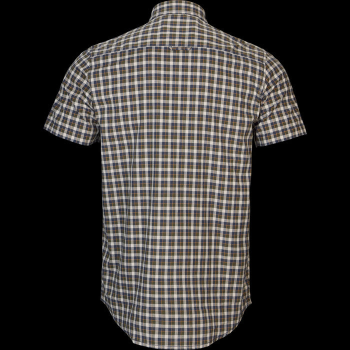 Härkila Fjell S/S-Shirt Marineblau kariert - Härkila