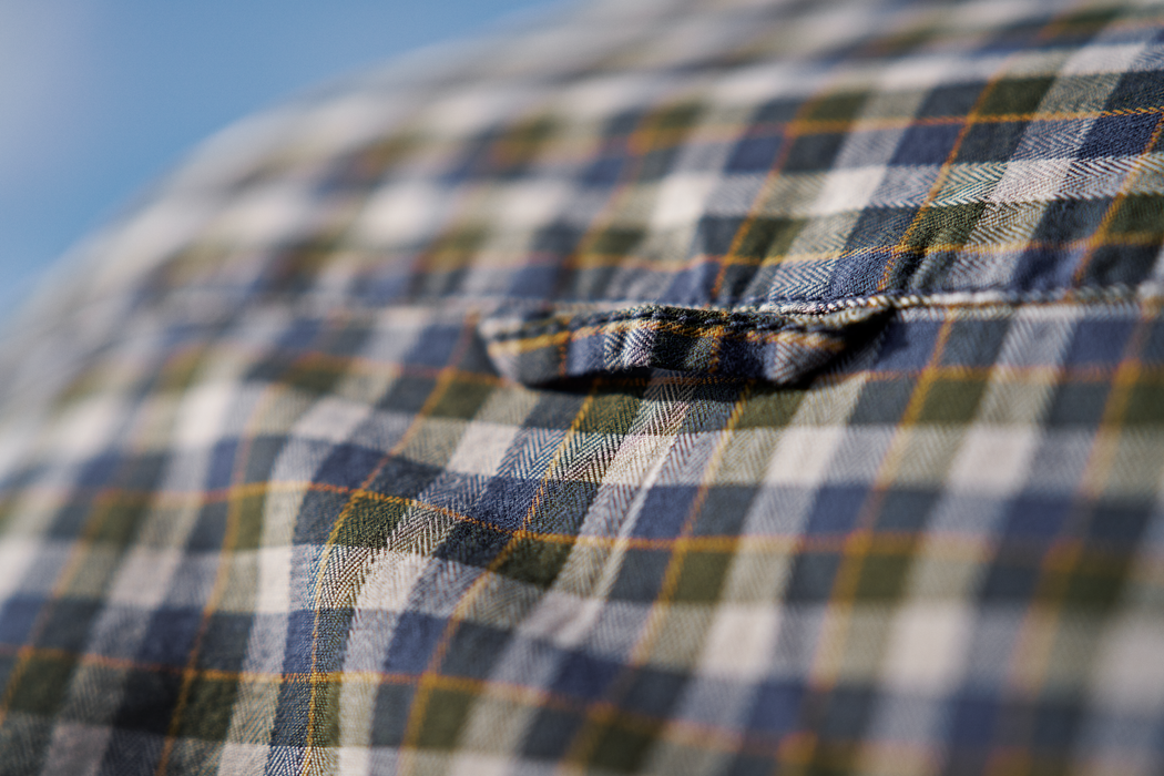 Härkila Fjell S/S-Shirt Marineblau kariert - Härkila