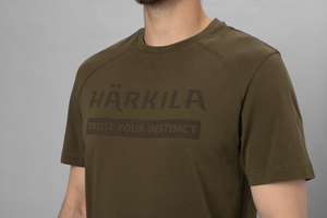 Logo S/S T-Shirt - Willow Green - Härkila