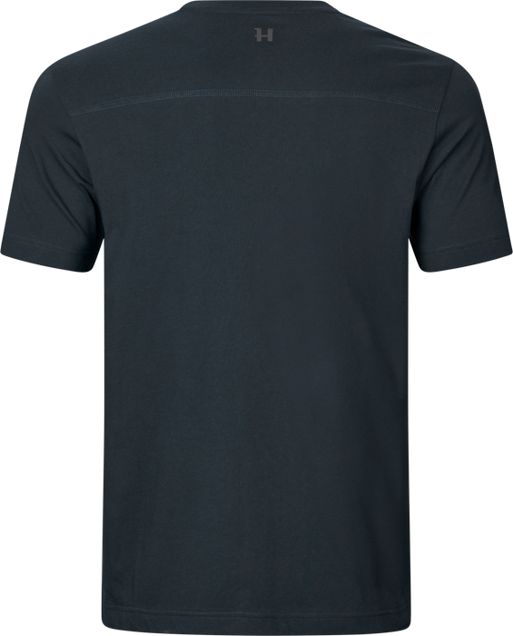Logo Kurzarm-T-Shirt Dunkelblau – Härkila