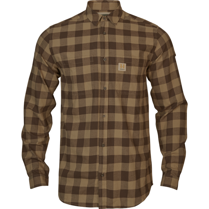 Skandinavisches L/S-Hemd von Härkila – Antik-Bronze-Karo – Härkila