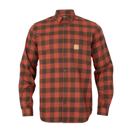Härkila Scandinavian L/S Skjorte - Autumn orange check - Härkila