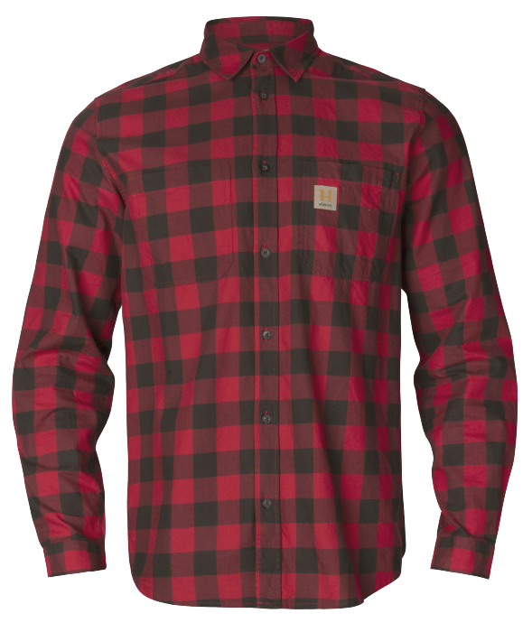 Skandinavisches L/S-Hemd von Härkila – Rot kariert – Härkila