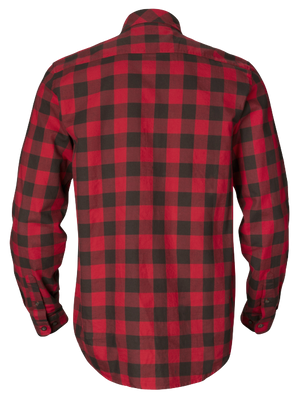 Skandinavisches Langarmhemd Red check - Härkila