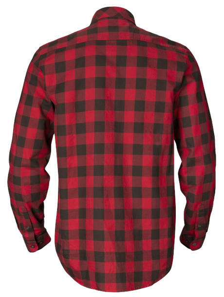 Skandinavisches Langarmhemd Red check - Härkila