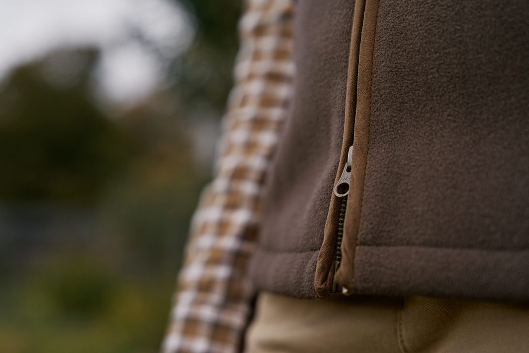 Sherpa-Fleeceweste Damen Demitasse brown – Härkila